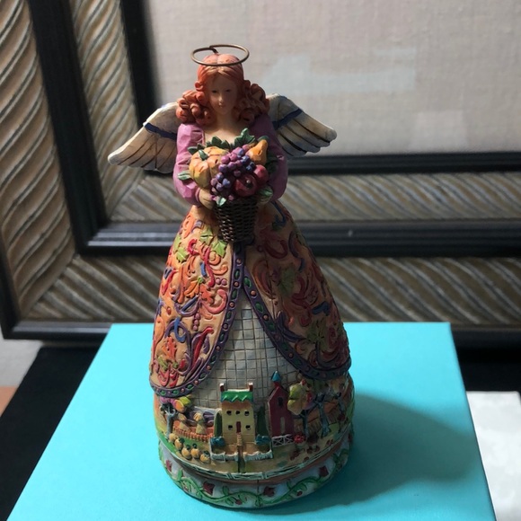 Vintage Fall Themed Jim Shore Bountiful Angel - Picture 4 of 8